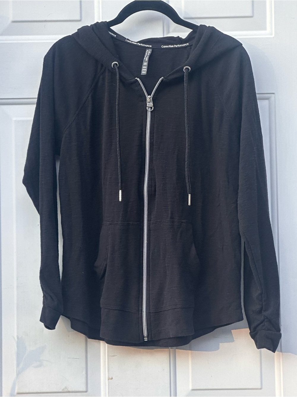 Calvin Klein Performance Black Full-Zip Hoodie Sweater